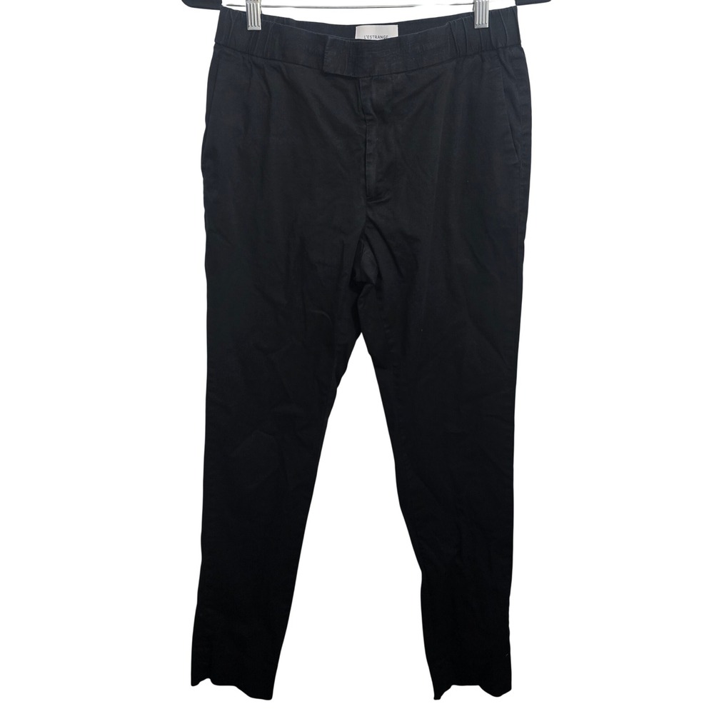 L'Estrange London The 24 Trouser Mens Medium Black Organic Cotton Stretch Pants